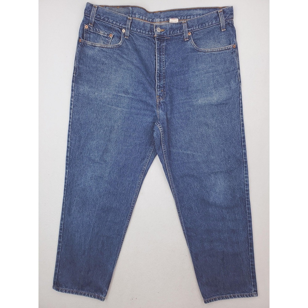 Vintage Levis 550 Jeans Mens 42x30 Blue Relaxed Fit Tapered Leg Denim Pants 1999